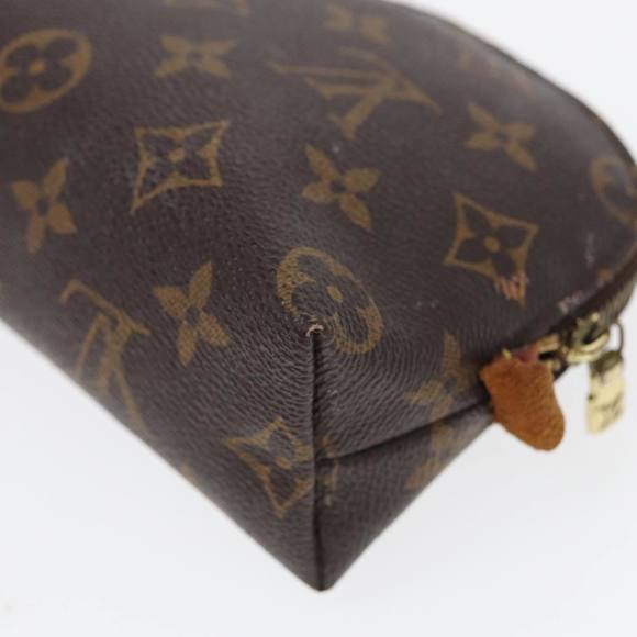 LOUIS VUITTON Monogram Pochette Cosmetic PM Cosmetic Pouch M47515 LV Auth 81600 - Picture 15 of 16